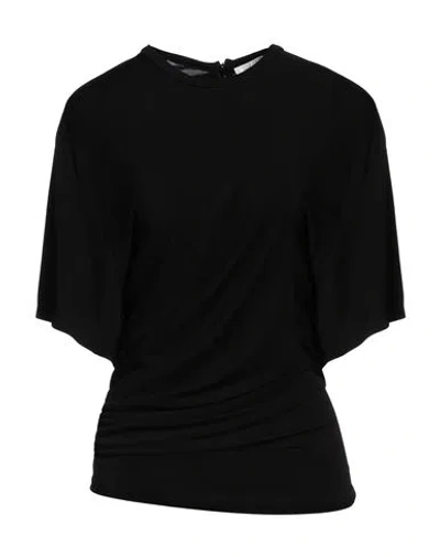 Christopher Esber Woman T-shirt Black Size 6 Viscose In Grey