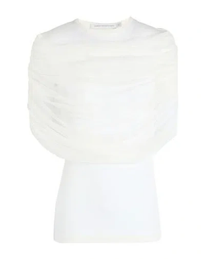 Christopher Esber Woman Top Ivory Size 2 Viscose, Elastane, Silk In White