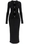 Christopher Esber Orbit Cut-out Midi Dress In Black Polyester In Black
