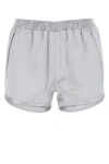 Christopher Esber Viscose Waist Shorts With Side Slits And Seam Pockets In Gray