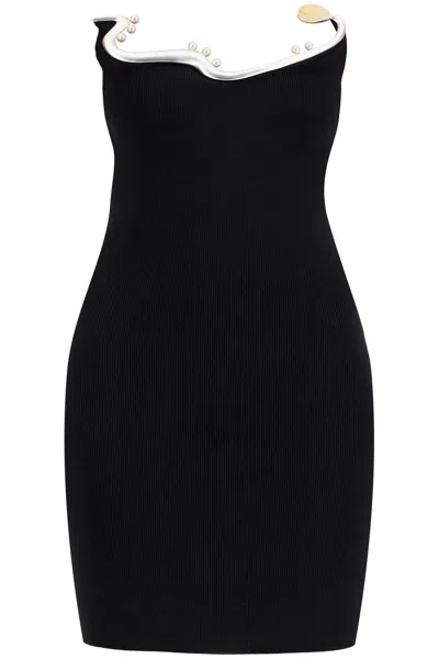 Christopher Esber Knitted Mollusk Mini In Black