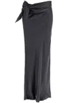 Christopher Esber Maxi Skirt With Knotted Detail In Grey