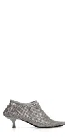 Christopher Esber Women's Minette Crystal Micro Heel In Slate Grey In Gray