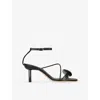 Christopher Esber Leather Doma Stoned Heeled Sandals 70 In Black