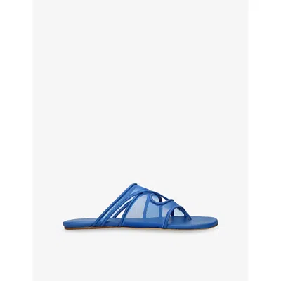 Christopher Esber Womens Blue Ringer Mesh Sandals Eur 36 / 3 Uk