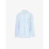 Christopher Esber Gemini Shirt In Powder Blue/ Multi