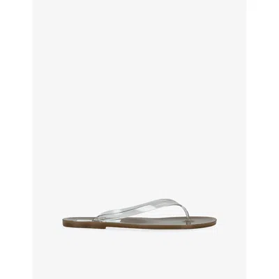 Christopher Esber Womens Taupe Jo Pvc Flip Flops Eur 40 / 7 Uk In Transparent