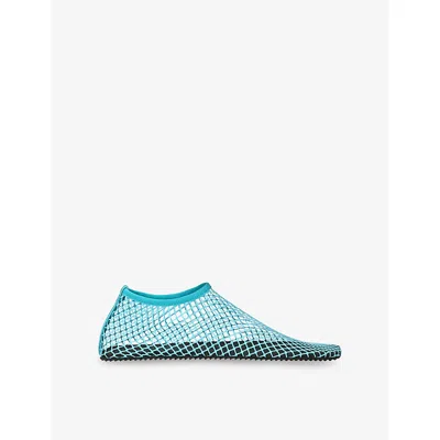 Christopher Esber Womens Teal Mesh Water Mesh Ballet Flats Eur 39 / 6 Uk