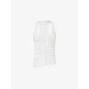 Christopher Esber Salacia Cutout Ruched Tank Top In White