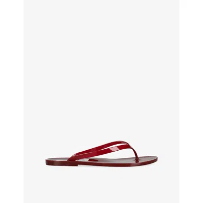 Christopher Esber Womens Wine Jo Pvc Flip-flops Eur 36 / 3 Uk In Red