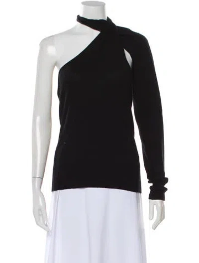 Pre-owned Christopher Esber Wool Asymmetrical Top In Black