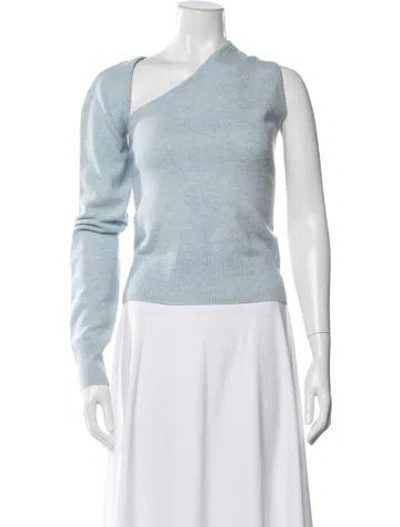Pre-owned Christopher Esber Wool Asymmetrical Top In Blue