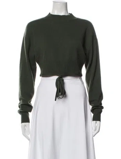 Pre-owned Christopher Esber Wool Crew Neck Sweater In Green