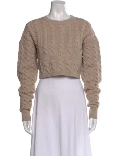 Pre-owned Christopher Esber Wool Crew Neck Sweater In Neutral