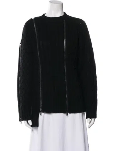 Pre-owned Christopher Esber Wool Crew Neck Sweater W/ Tags In Black