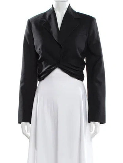 Pre-owned Christopher Esber Wool Evening Jacket In Black