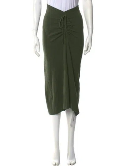 Pre-owned Christopher Esber Wool Knee-length Skirt In Green