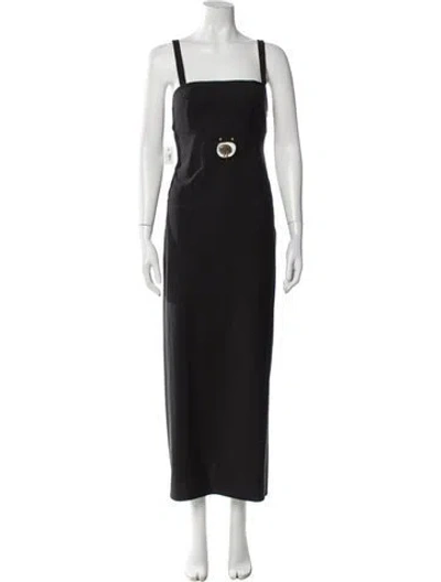 Pre-owned Christopher Esber Wool Long Dress W/ Tags In Gray