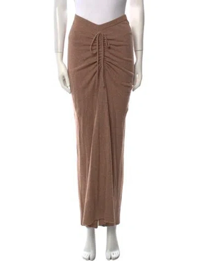 Pre-owned Christopher Esber Wool Long Skirt In Brown
