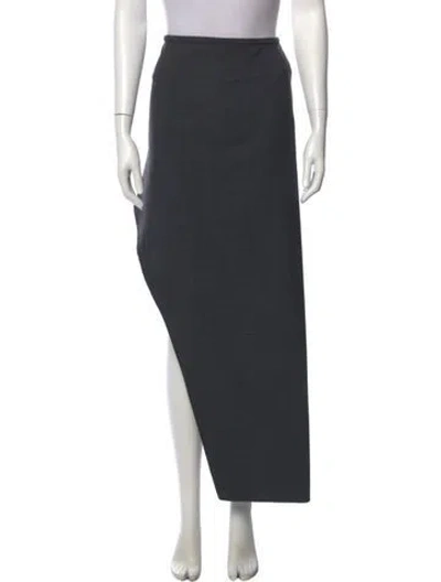 Pre-owned Christopher Esber Wool Long Skirt In Gray