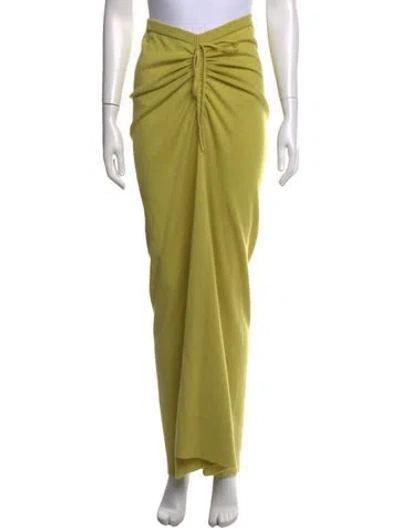 Pre-owned Christopher Esber Wool Long Skirt In Green