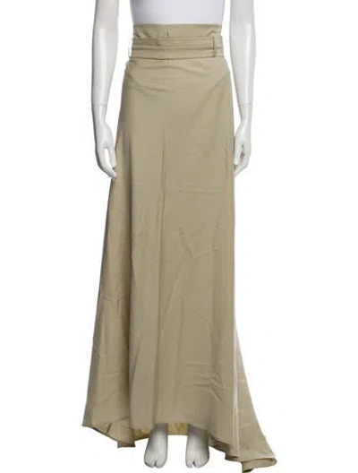 Pre-owned Christopher Esber Wool Long Skirt W/ Tags In Neutral