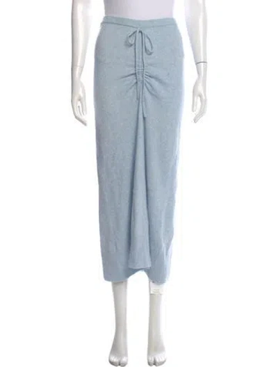 Pre-owned Christopher Esber Wool Midi Length Skirt In Blue
