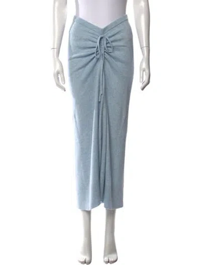 Pre-owned Christopher Esber Wool Midi Length Skirt In Blue