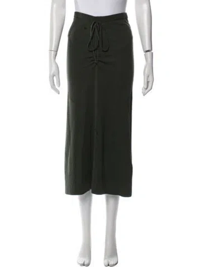 Pre-owned Christopher Esber Wool Midi Length Skirt In Gray
