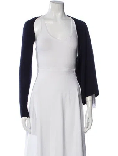 Pre-owned Christopher Esber Wool Scoop Neck Top In White