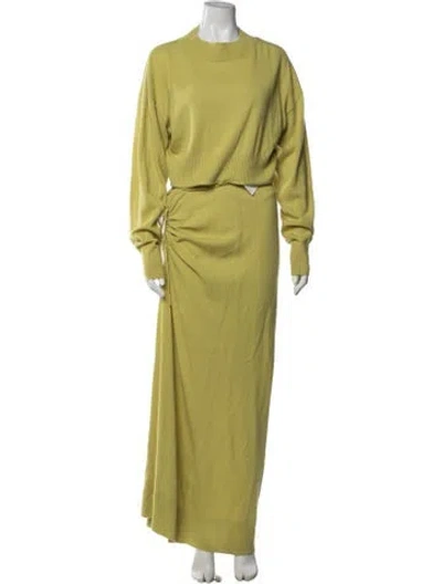 Pre-owned Christopher Esber Wool Skirt Set In Green