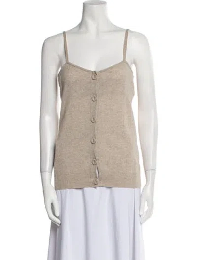 Pre-owned Christopher Esber Wool Square Neckline Top W/ Tags In Neutral