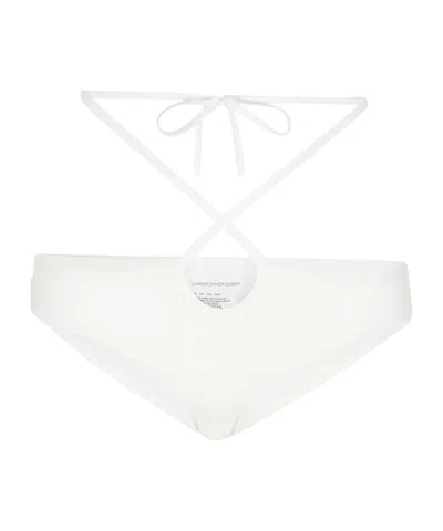 Christopher Esber Wraparound Bikini Bottoms In White