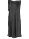 Christopher Esber Maxi Skirt With Knotted Detail In Grey