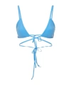 Christopher Esber Wrapped Tie Lycra Bikini Top In Blue
