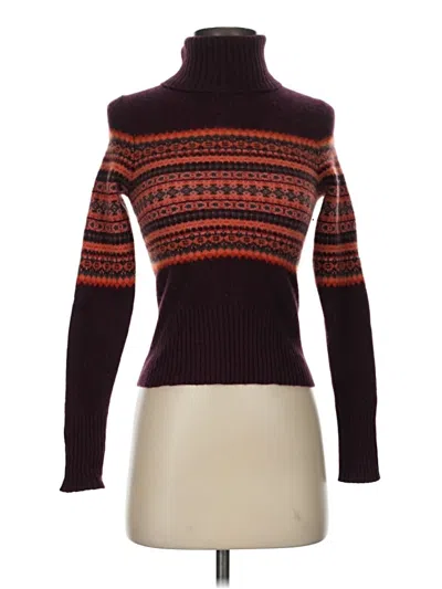 Pre-owned Christopher Fischer Cashmere Pullover Sweater In Burgundy