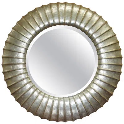 Pre-owned Christopher Guy 1 Of 8  Gold And Silver Leaf Giltwood Wall Mirrors In Brown