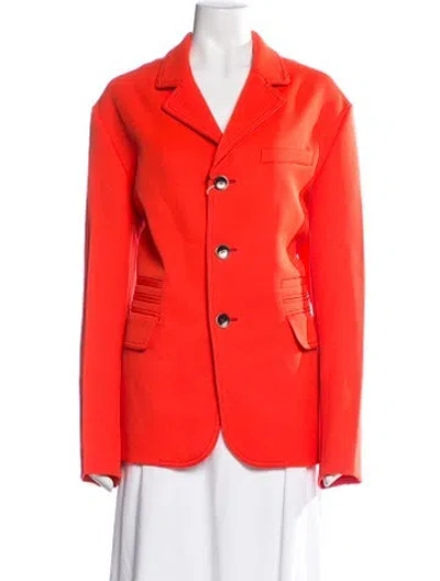 Pre-owned Christopher John Rogers Blazer W/ Tags In Orange