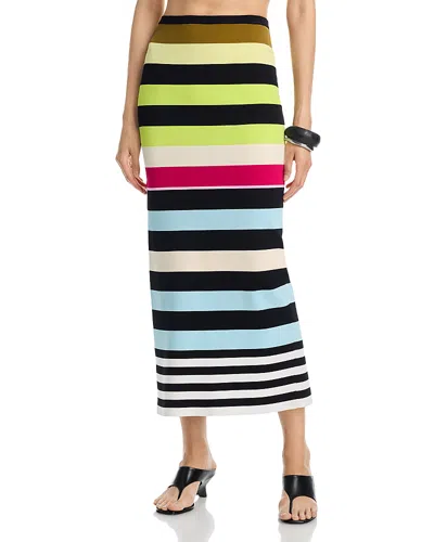 Christopher John Rogers Bodycon Maxi Skirt In Multi