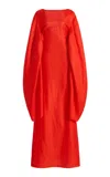 Christopher John Rogers Bow-detailed Gown In Red