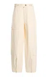Christopher John Rogers Cotton Cargo Pants In Neutral