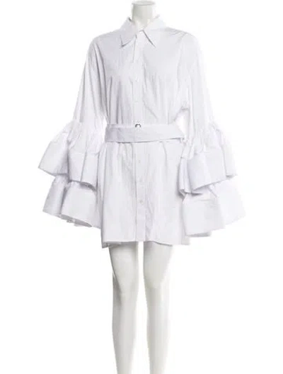 Pre-owned Christopher John Rogers Mini Dress W/ Tags In White