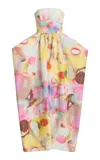 Christopher John Rogers Moonshine Strapless Umbrella Gown In Multi