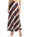 Christopher John Rogers Morris Striped Crinkle-satin Maxi Skirt In Multi