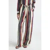 Christopher John Rogers Morris Stripe Crinkled Pants In Multi