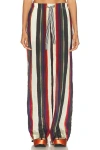 Christopher John Rogers Morris Stripe Relaxed Pant In Multi