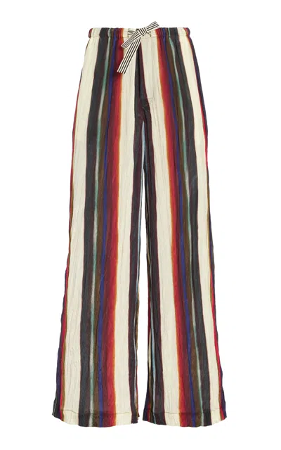 Christopher John Rogers Morris Stripe Relaxed Pants In Multi