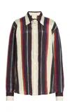 Christopher John Rogers Morris Stripe Shirt In Multi