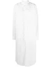 Christopher John Rogers Ruffled Maxi Shirtdress In White