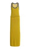 Christopher John Rogers Silk Column Gown In Blue